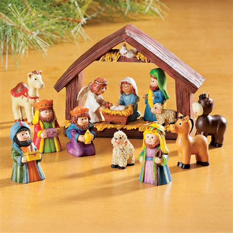 Rocky Mountain Goods 9 Piece Porcelain Nativity Set with Stable - for Christmas Indoor Nativity Set - Baby Jesus, Mary, Joseph, 3 Wisemen, Angel and Animal Porcelain Figurines - 12” x 8” Stable. 21. $2995. FREE delivery Tue, Feb 27 on $35 of items shipped by Amazon. 